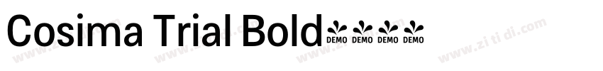 Cosima Trial Bold字体转换